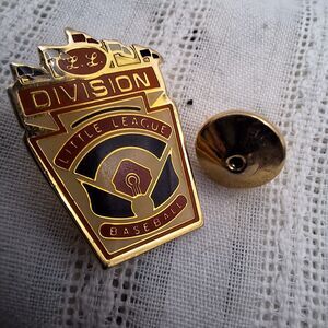 Vintage Enamel Little League Baseball Lapel Hat Pins Official